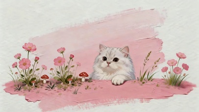 鲜花猫咪
