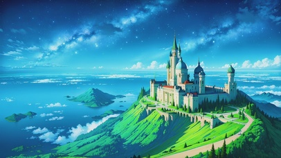 清新护眼城堡秘境