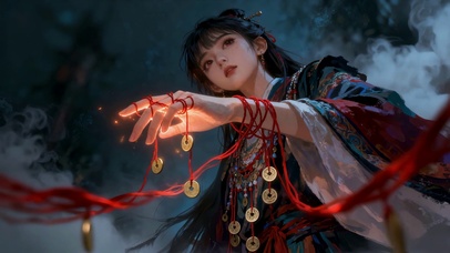 江湖术士少女：流光间的神秘古风