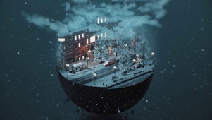 下雪小岛
