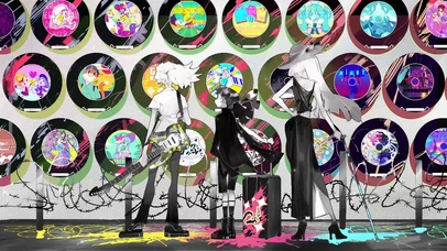 街道涂鸦女孩少女