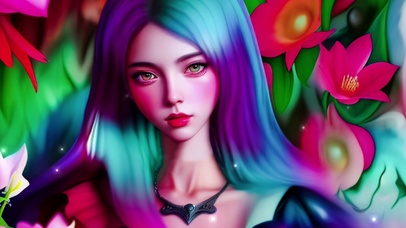 彩发动漫小仙女