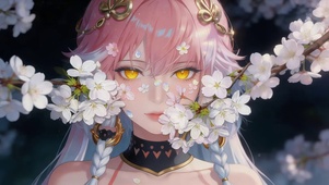 治愈樱花女孩