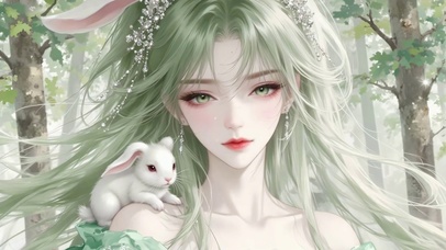 古风兔耳少女