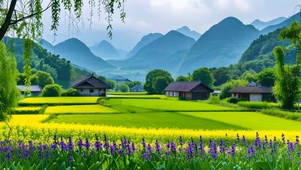 绿色护眼清新田园