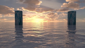 落日海洋