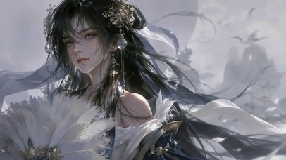 古风雅致美少女动态壁纸