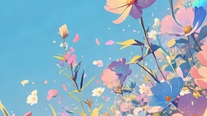 护眼花草树木带鱼屏