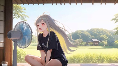 夏季青春少女