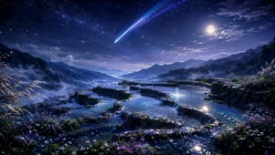 星月山谷夜景