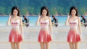 治愈性感短裙美少女甜美温柔甜美