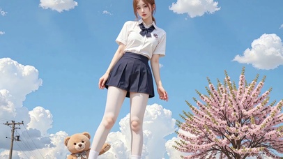 白白的JK妹妹