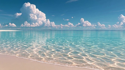 夏日治愈系海滩