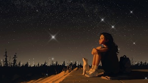 夜景女孩