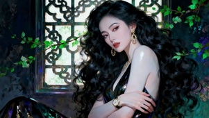 气质复古风美女