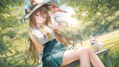 清新林间兔耳美少女阿米娅