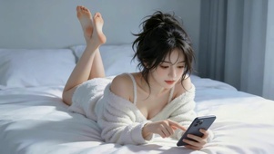 唯美居家女孩