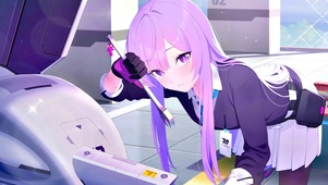 紫发少女