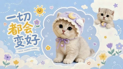 一切都会变好软萌治愈猫咪