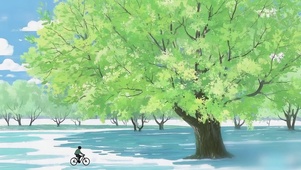 骑行绿林湿地