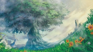 唯美治愈树木风景