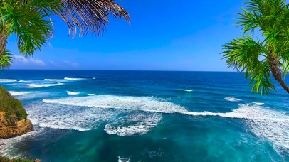 波澜壮阔的大海