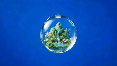 护眼古风山水