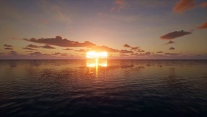4K日落夕阳海面