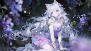 梦幻紫狸猫少女