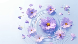水中小花