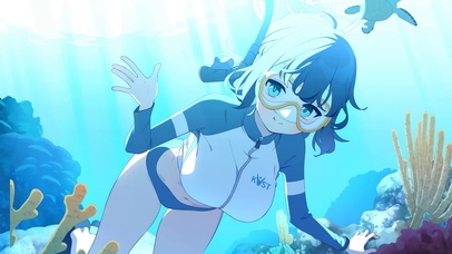 空井咲泳装