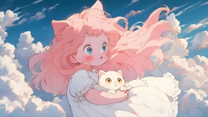 少女与猫咪