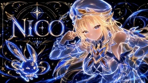 星辉彩色线画尼可