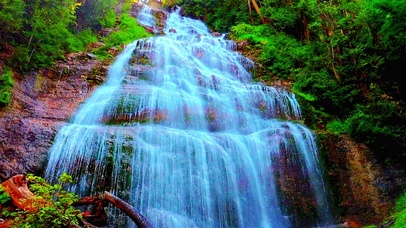 唯美治愈瀑布4K