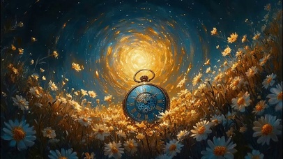 花海漩涡星河治愈怀表
