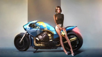 机车小姐姐 法拉