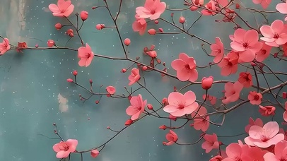 护眼花朵带鱼屏