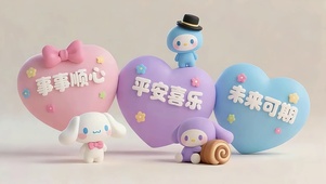 玉桂狗爱心祝福