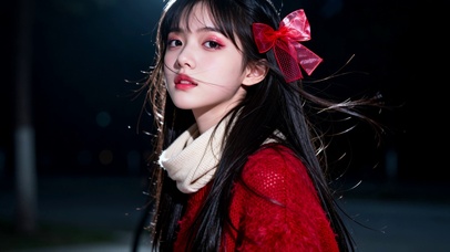 红衣少女