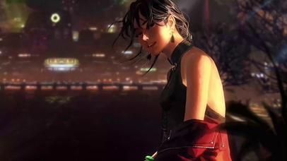 夜晚城市美女