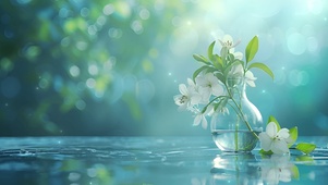 流水与小花
