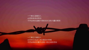 温暖有脊梁骨见过复杂和阴暗铁丝
