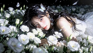 白花秘境中的闪光少女