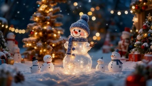可爱小雪人