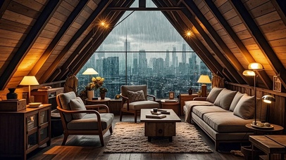 【雨景】阁楼客厅