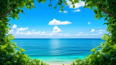清新大海