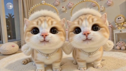 超萌可爱皇冠小橘猫