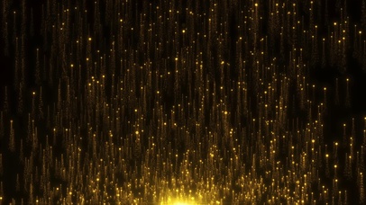 飘飞金色粒子流
