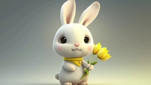 送花的兔子