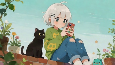 短发女孩